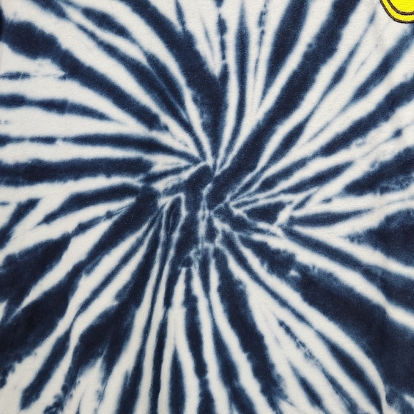 Eighty Eight Skater Street Blue Tie-Dye Size L Smiley Face Tee-shirt - Picture 4 of 7